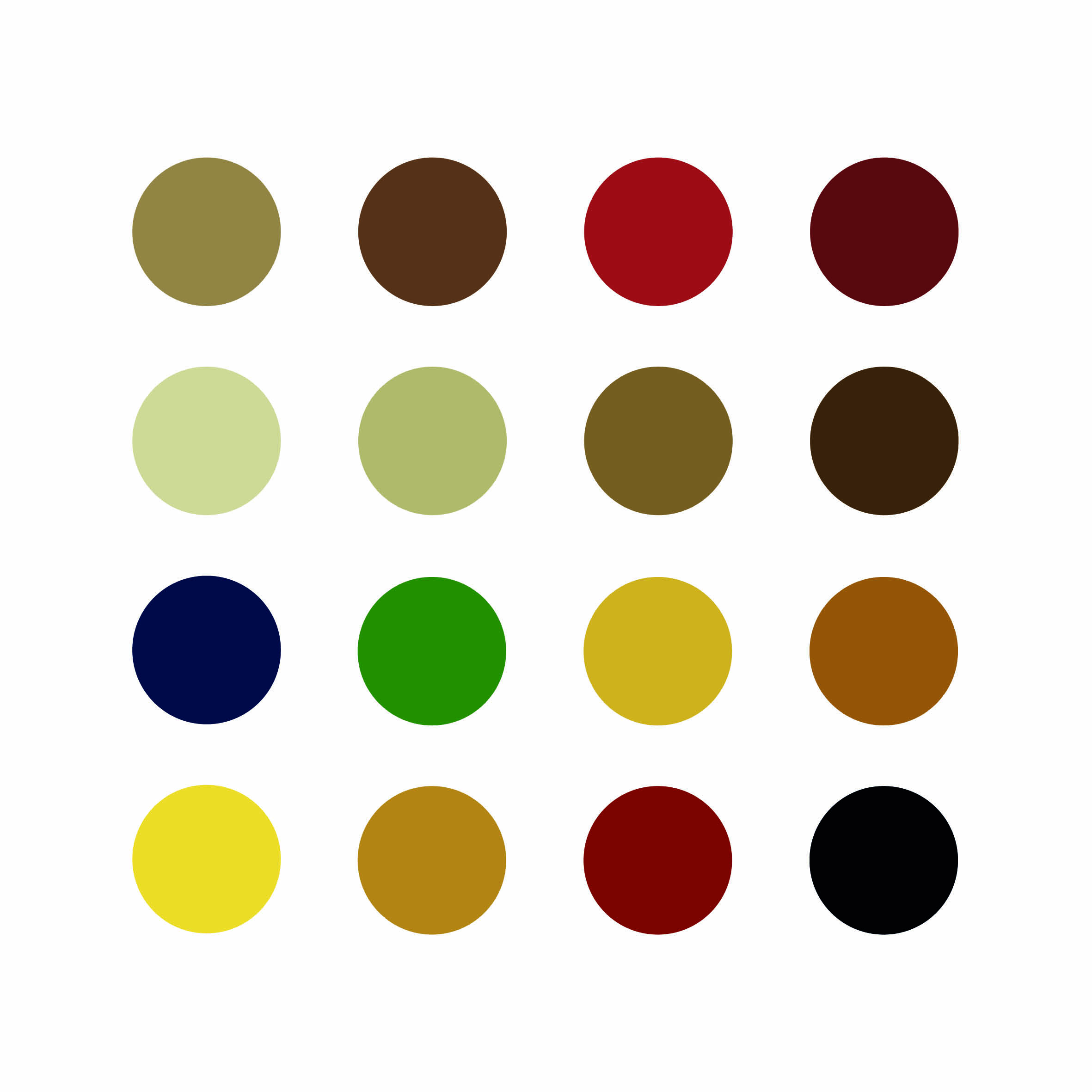 colors for the creation of the graphic charter.