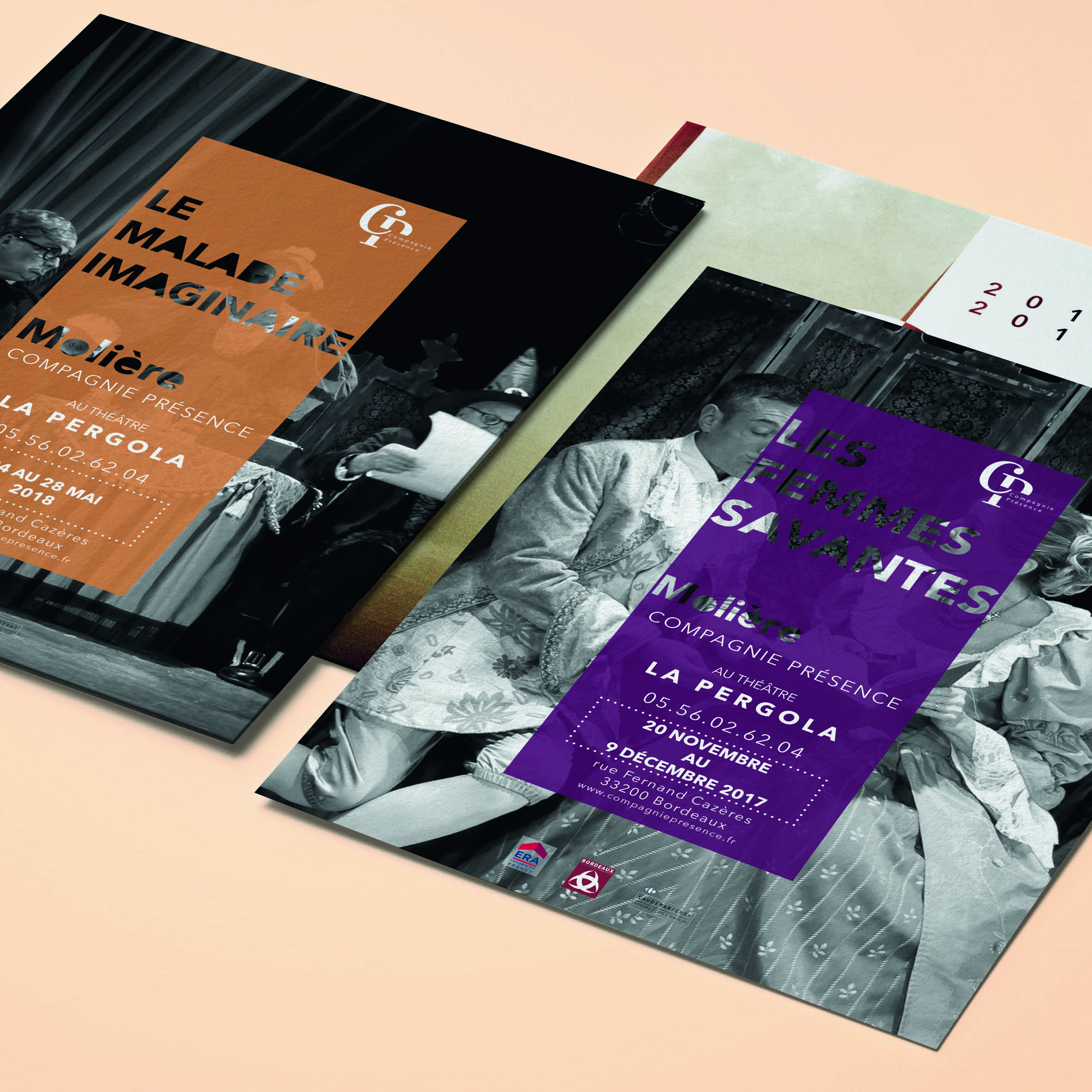two posters of the drama company.